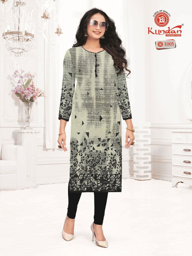 Malang Vol 1 By Kundan Daily Wear Cotton Straight Cut Kurti Wholesale Online